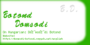 botond domsodi business card